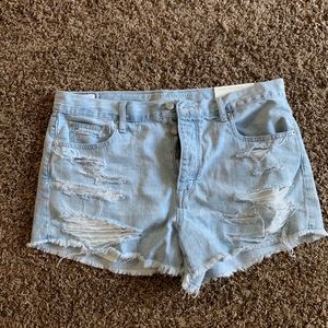 American Eagle high waisted festival shorts